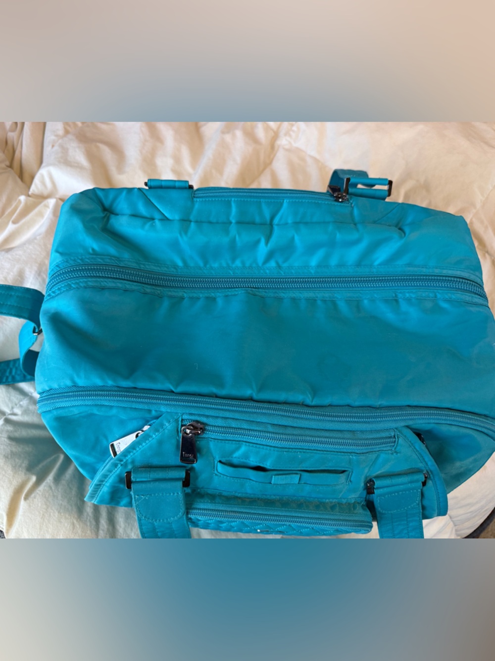 Lug Teal Workout Travel Duffel Bag - Picture 2 of 11